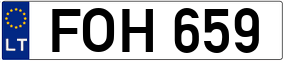 Truck License Plate